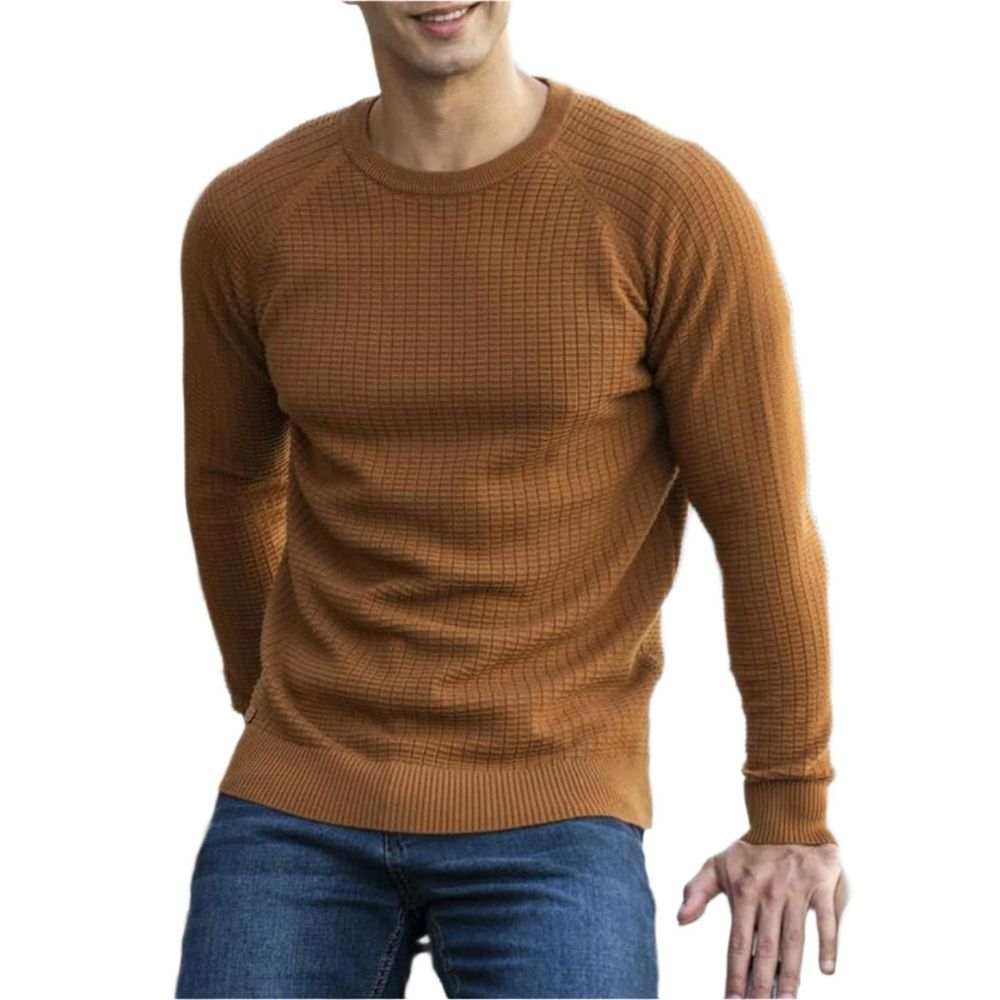 Men's Modern Patterned Knitted Jumper | Ideal for Autumn/Winter